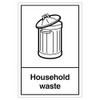 V Safety WRAP - Household Waste Recycling 200 x 300mm