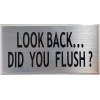 BUILDINGSIGNS.COM Restaurant Restroom Signs Set (Brush Aluminium, 3 Signs !!!)-REF24-102