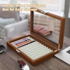 Pen Display Box, Elegant Walnut Fountain Pen Storage Case, 12
