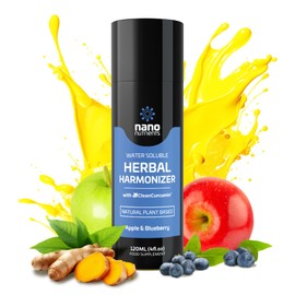 Herbal Harmonizer with CleanCurcumin(TM) - Multi Botanical Antioxidants Supplement - Water Soluble - Nano Curcumin - Holistic Wellness Defender - Healthy Drink Mix (4 fl.oz, Apple and Blueberry)