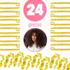 STYLIST Espiral Amarillo Para Rizos Permanentes Paquete Con 24 Pzas