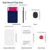 Sinjimoru Removable Cell Phone Wallet with Flap, Wireless Charging Compatible