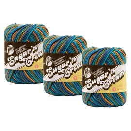 Bulk Buy: Lily Sugar 'n Cream 100% Cotton Yarn (3-Pack) Ombres, Prints, Scents & Stripes (Capri #2747)