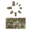 Threaded Insert Nuts, 222 Pcs Zinc Alloy D Nuts,Hexagon Socket