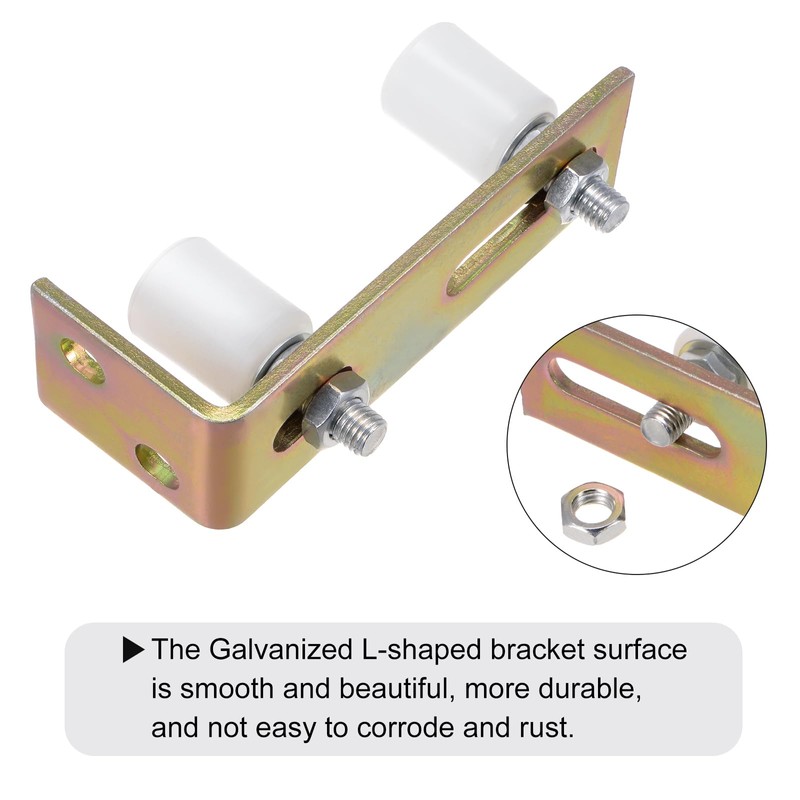 sourcing map Slide Gate Guide Roller 1.6" Adjustable Rollers with