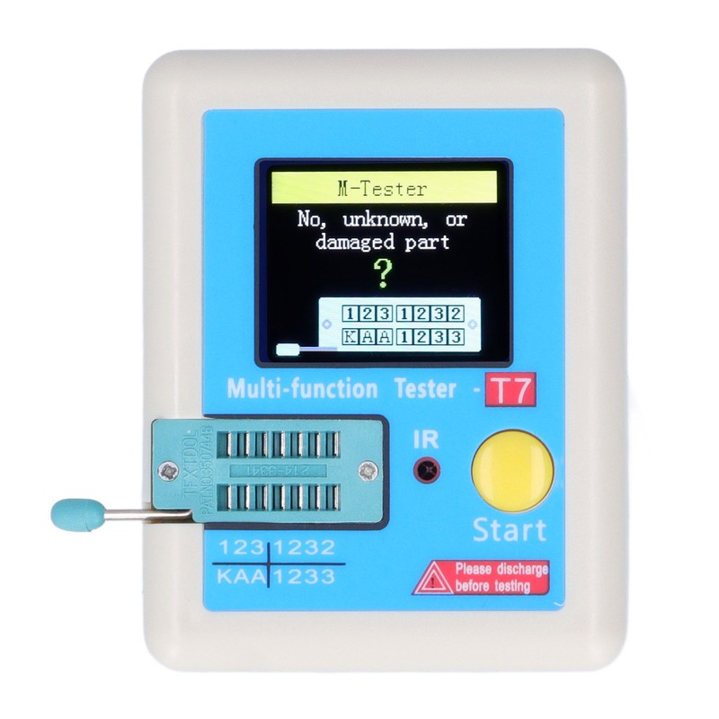 LCRT7 High Speed Transistor Tester Color Screen Transistor Detector Capacitance