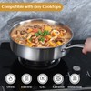 LOLYKITCH Sauté Pan, 7 QT Tri-Ply Stainless Steel Deep Cooking