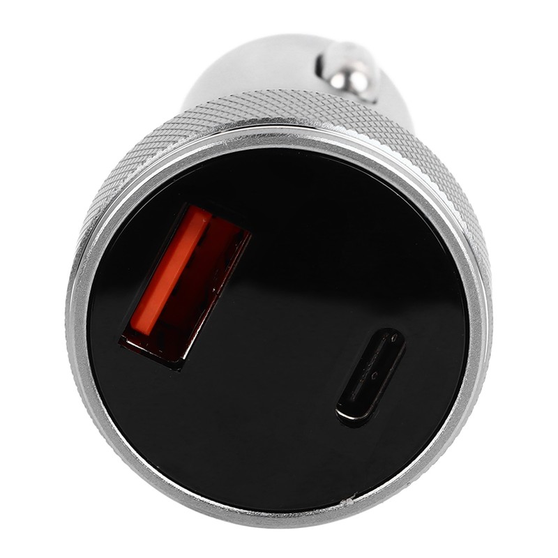 Car Charger Metal Digital Display Short Circuit Protection Fast Charging