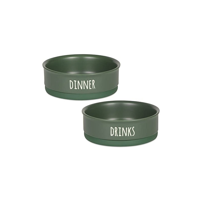 Bone Dry Ceramic Pet Bowls for Dogs & Cats Dishwasher