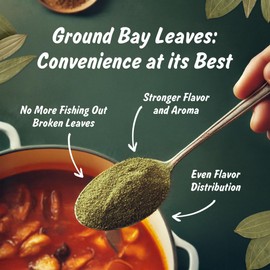 Spice Profile USDA Organic Ground Bay Leaves, Lab Tested for Heavy Metals, Resealable 4 oz Pouch, Tej Patta Powder, Polvo de Laurel