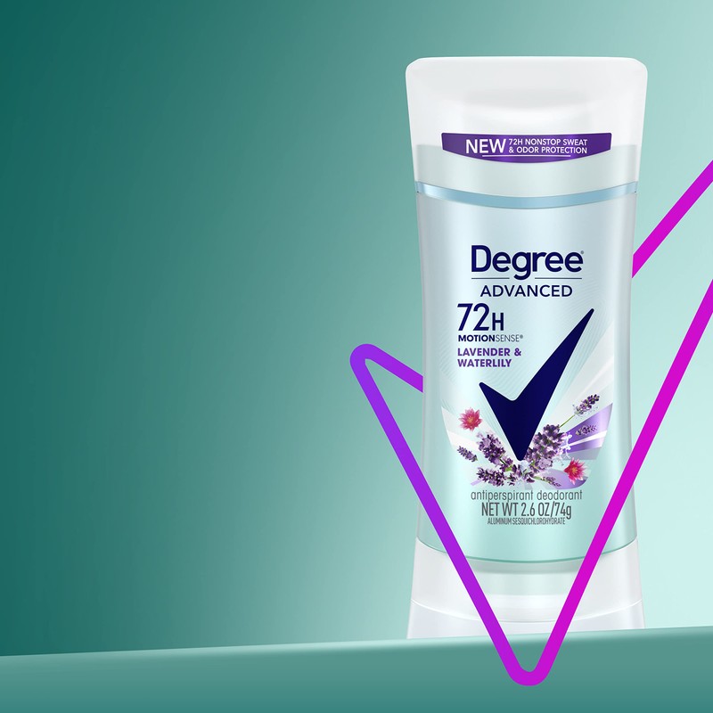 Degree Antiperspirant Deodorant 72-Hour Sweat and Odor Protection Lavender and
