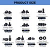 400PCS Computer Screws Motherboard Standoffs Assortment Kit for Universal Motherboard,