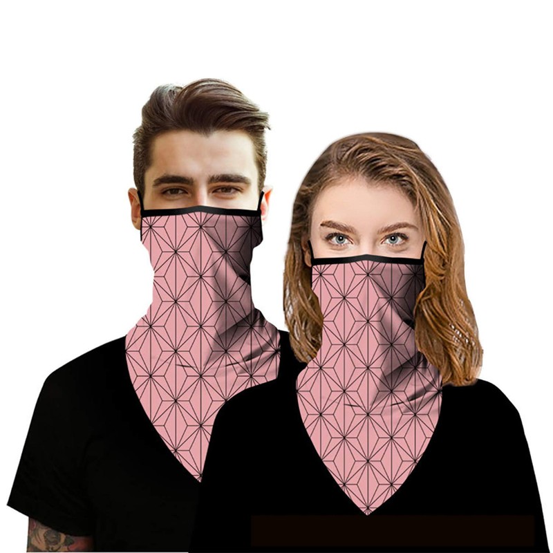 Trimming Shop Multifunctional Bandana Headwear Scarf with Ear Straps Face