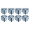HMF 14966-09 Metal Corner Protectors for Suitcases | Pack of