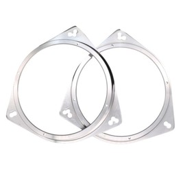 JUSTVEL Inner Baffle Spacer 【Essential for Sound Quality Improvement】 6.5 Inch 16cm 17cm Universal Metal Baffle for Car Speakers Aluminum 2-Piece Set
