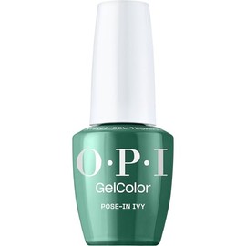 OPI GelColor Pose-in Ivy | Semi-sheer Dark Forest Green Crème UV Cure Gel Nail Polish | Make 'Em Jelly! Collection | Summer 2025