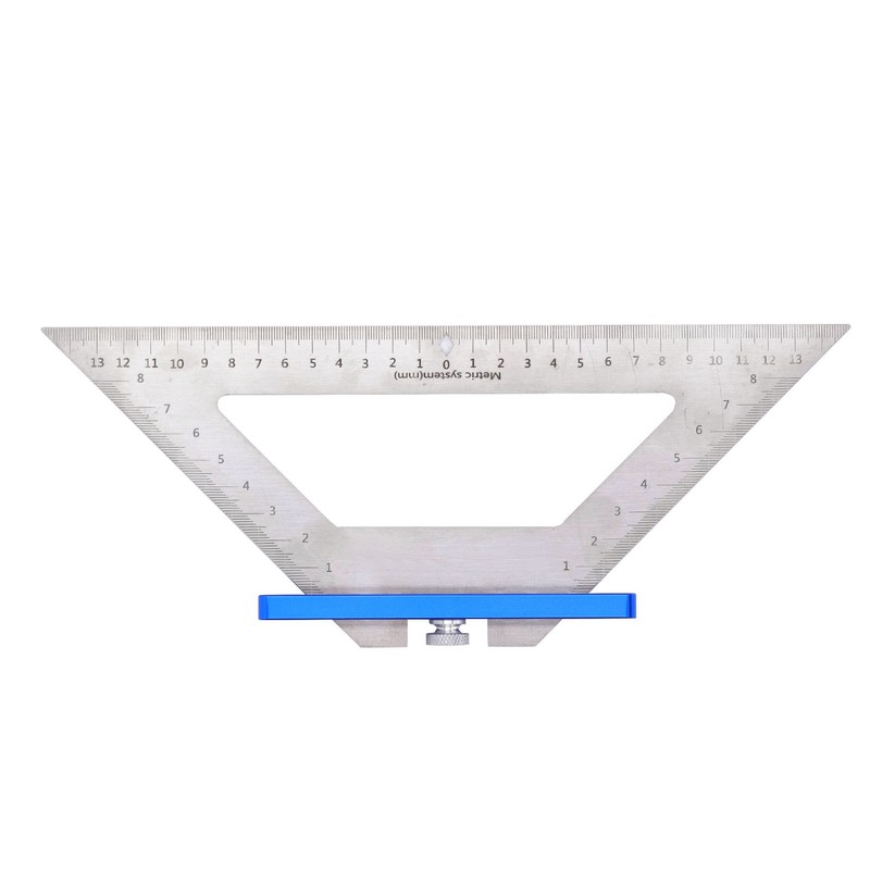 Woodworking Triangle Ruler Carpenter Square 140mm Dual Scale Measuring Scribing
