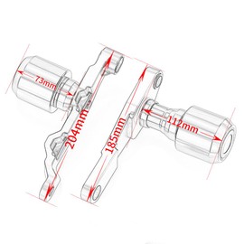 Goxmoto Motorcycle Frame Sliders Falling Protection Crash Protector All Aluminum Bracket Compatible With H.onda CBR650R 2024-2025 Engine Fairing Guards CBR 650 R CBR 650R Accessories (Blue)