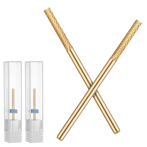 2Pcs Nail Drill Bits, Stainless steel Cuticle Bit for Nail