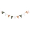 Neutral Triangle Flag Banner - Kids Bedroom Decorations,Sage Green Beige