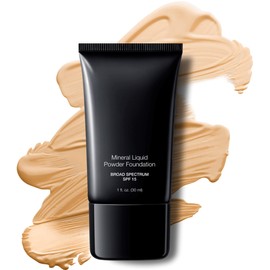 Jolie Mineral Liquid Powder Foundation SPF 15 1 Fl. Oz. Hypoallergenic - For All Skin Types (Cream Beige)