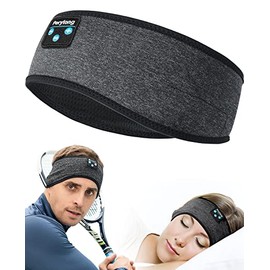 Perytong Wireless Sleep Headphones-Bluetooth Headband-Sleeping Headphones-Sleep Headband Headphones for Side Sleeper, Elastic Music Headband Cozy ASMR Wireless Eye Mask Tech Gadgets for Women Men