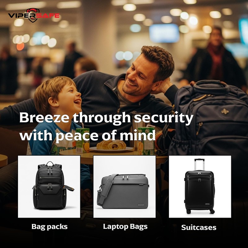ViperSafe TSA Approved TSA008 Luggage Locks with Inspection Alert –
