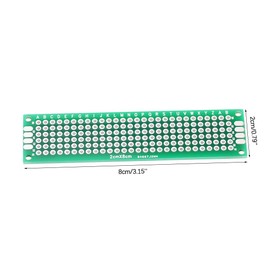 10pcs 2cm x 8cm PCB Universal PCB Double Sided Prototyping DIY Soldering Universal PCB Board