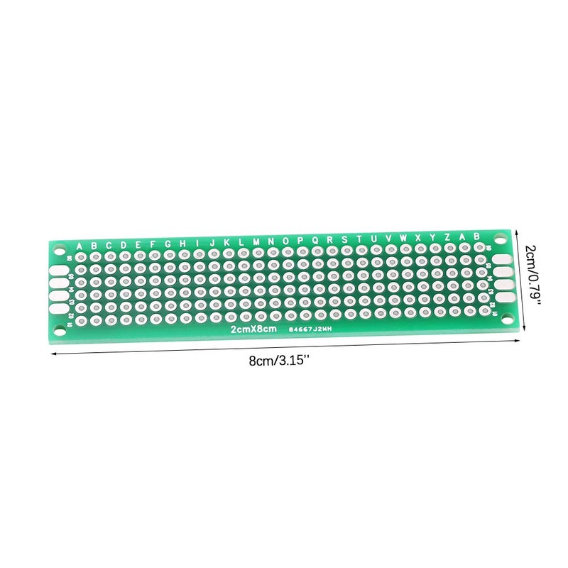 10pcs 2cm x 8cm PCB Universal PCB Double Sided Prototyping