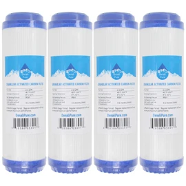 4-Pack Replacement for GE GX1S01R Granular Activated Carbon Filter - Universal 10-inch Cartridge Compatible with GE SINGLE STAGE DRINKING WATER FILTRATION UNIT - Denali Pure Brand