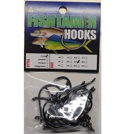 (25pk) Offset Circle Hooks Fish Tamer Pro Pack - Super Sharp - Sizes #4-9/0 (5/0)