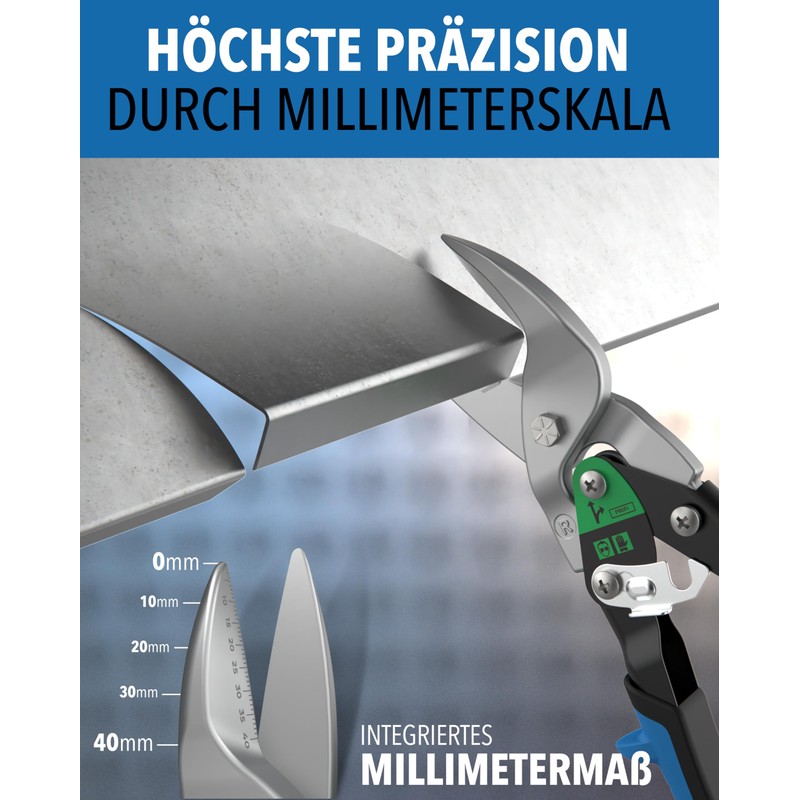 Tin Snips Set Straight & Right Cut – [Int. Millimetre