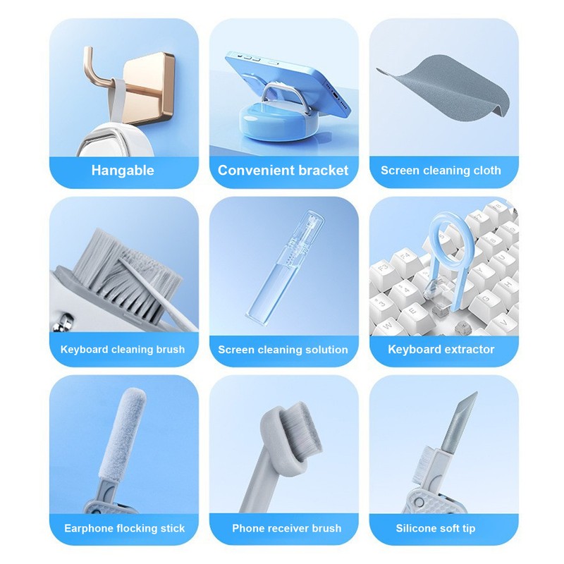 Electronic Cleaning Kit Multifunctional Dust Removal Portable Keyboard Cleaner Brush