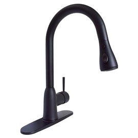 Phoenix PF231766 Premium Slimline Single Handle with Power Boost Pull Down Kitchen Faucet - Matte Black