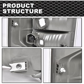 CNNELL Tail Lights Assembly Compatible with Toyota Tundra 2007-2013 Rear Light w/harness&bulbs Tail Lamps Driver Side And Passenger Side