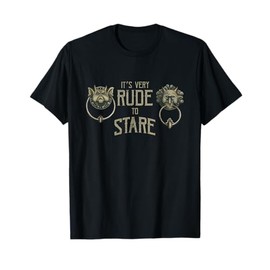 It's Very Rude To Stare Maze Door Knocker T-Shirt