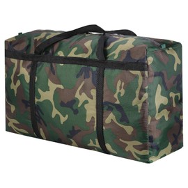 2 Packs Camouflage 100L Extra Large Moving Bags, Heavy Duty Storage Bags, 600D Oxford Cloth Wrap Around Handles Double Zipper, Waterproof Reusable Convenient (100L - 2 Packs)