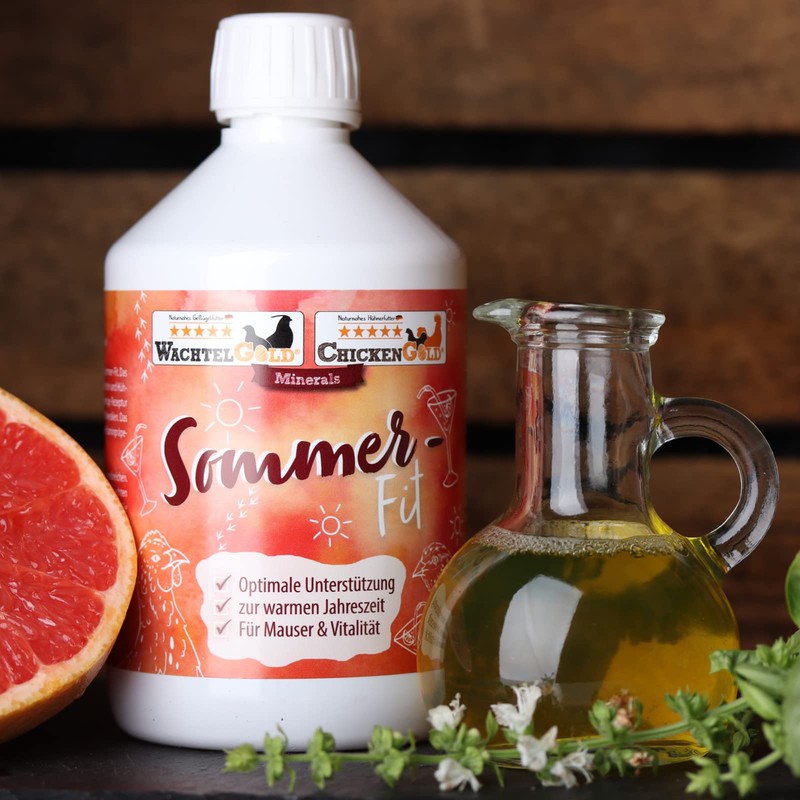 WachtelGold Sommer-Fit 500 ml Liquid Dietary Supplement for Quails, Chickens