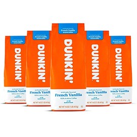 Dunkin' Donuts Dunkin Donuts Coffee French Vanilla 16 OZ Bag 1 Pound (Pack Of 5)