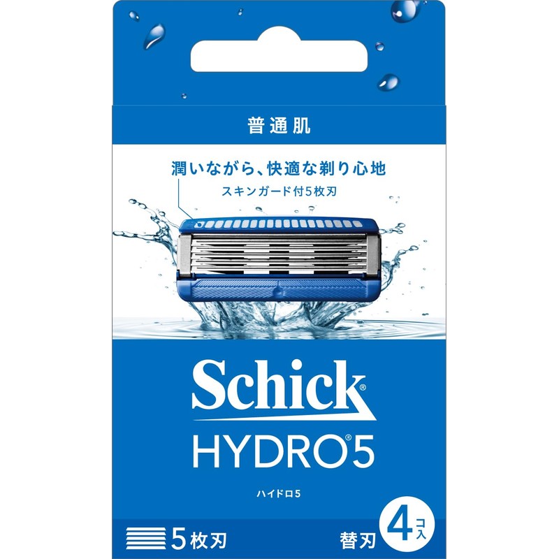 Schick Hydro Hydro 5 Basic Blade Refill (4-Pack) with Skin