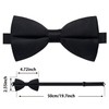Guokoo Bow Ties for Men Solid Color Bow Tie Pre-Tied