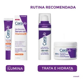 Kit Skincare Antioxidante Renovador C/ Vitamina C Cerave 3pc