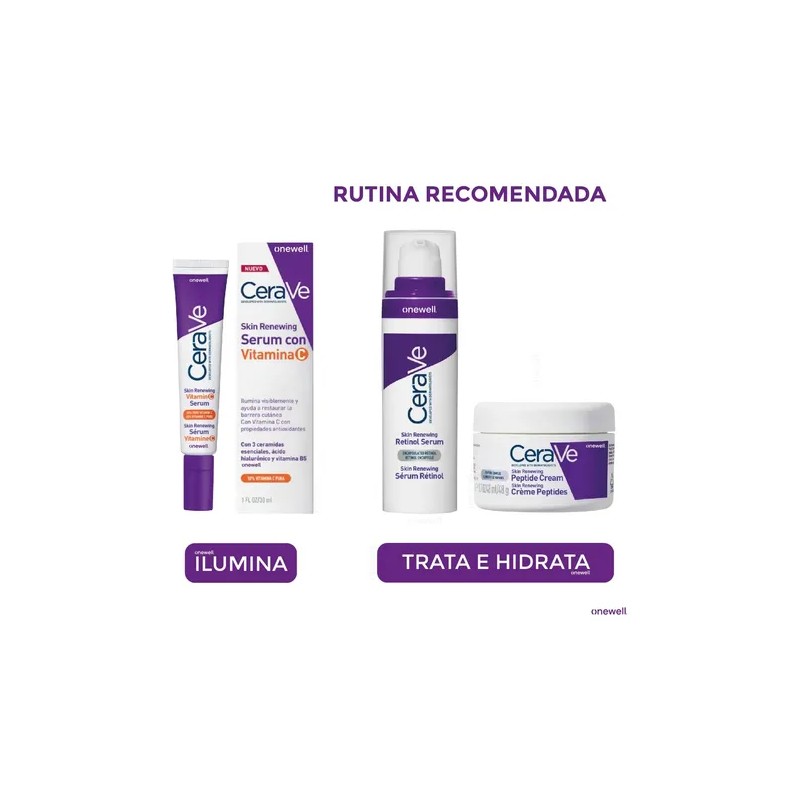 Kit Skincare Antioxidante Renovador C/ Vitamina C Cerave 3pc