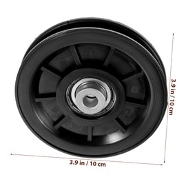 Totority Cable Pulley Wheel Fitness Accessory Black Pulley Wheel for Pilates Gym Equipment