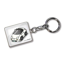 MKJP Custom Key Chain Mazda Roadster NA Base: White, white