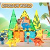 OMIPAWZ Dinosaur Magnetic Tiles, Dino Magnet Building Construction Toy for