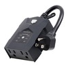 UltraPro Outdoor Dusk-to-Dawn Sensor, Dual Outlet Light Timer, 8/6/4/2hr Countdown,