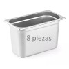 Dilitools Inserto Contenedor Acero Inoxidable Noveno 6 Pulgadas