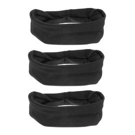 Baluue 3pcs Sports Yoga Hair Band Hair Turbans for Women Headband Headwear for Women Sports Sweat Band Hair Bands for Women Head Sweat Bands for Sports Sweatband Head Band Black Fabric