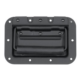 Reliable Hardware Company RH-0511BK-A Medium Spring Loaded Recessed Handle, 10 Hole, Black